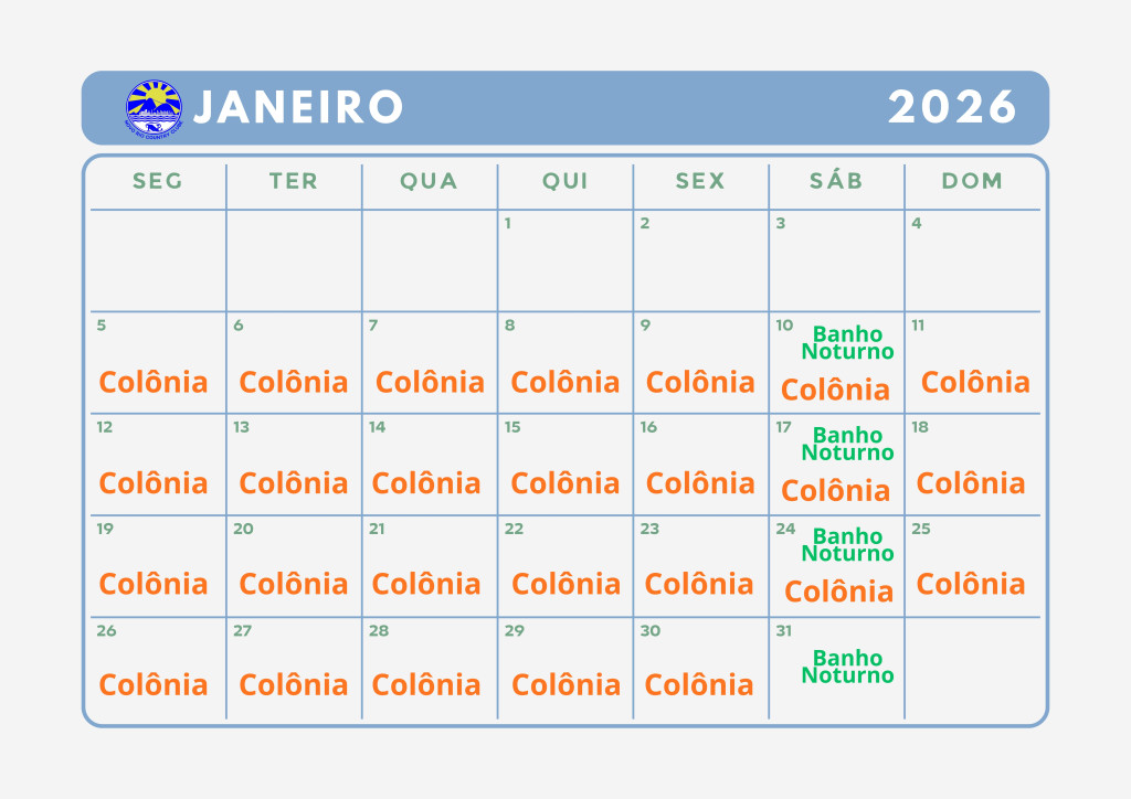 janeiro 2026 Calendário