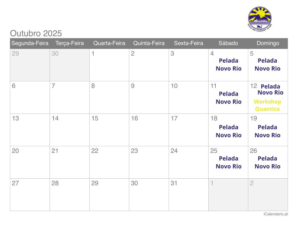 programacao out 25